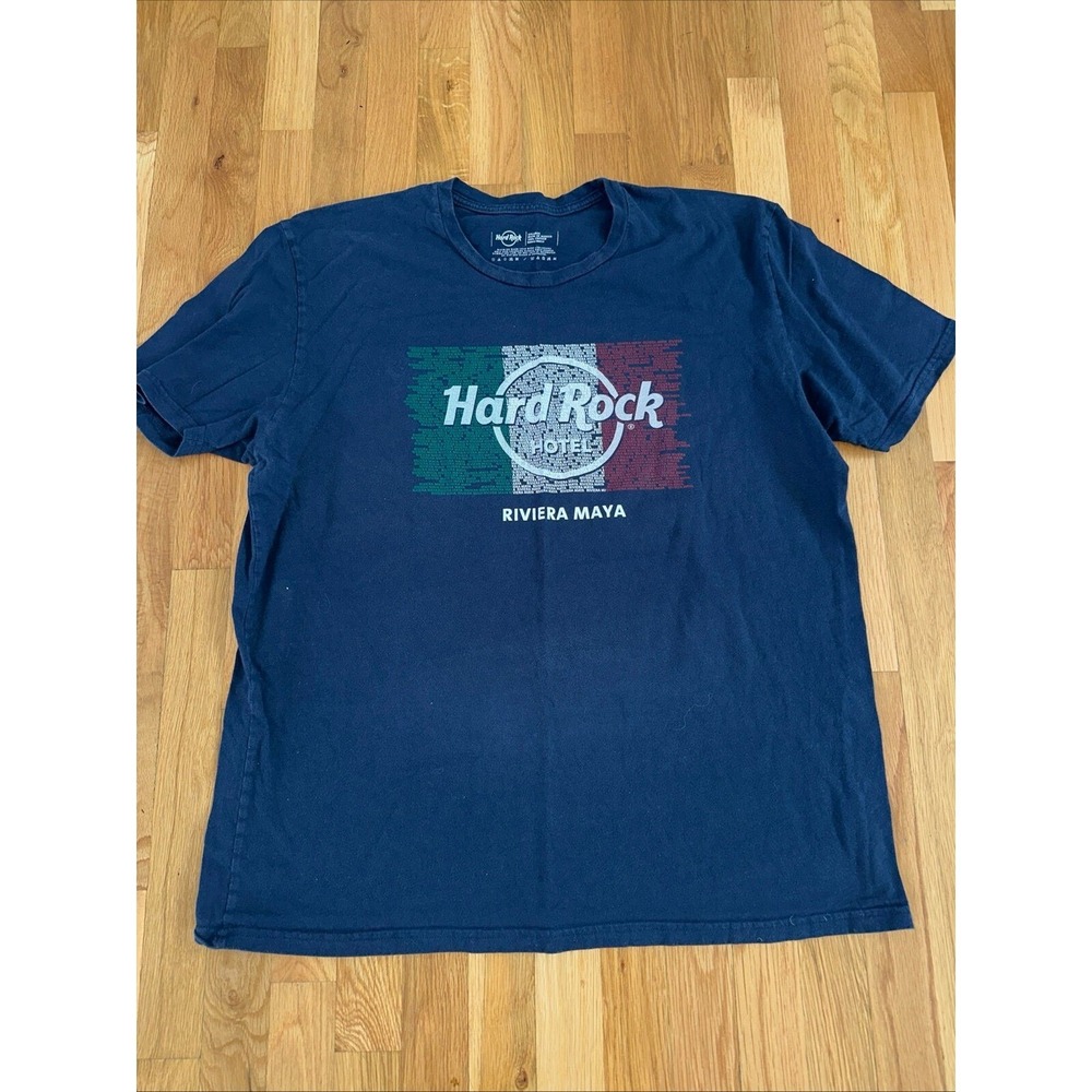 Hard Rock‎ Cafe Men's Black and Navy T-shirt Size XXL